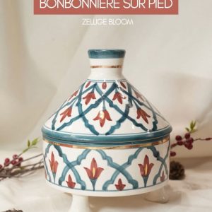 Moroccan ceramic bonbonniere