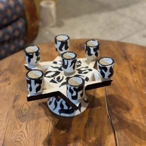 Star of David Moroccan Ceramic Candle Holder